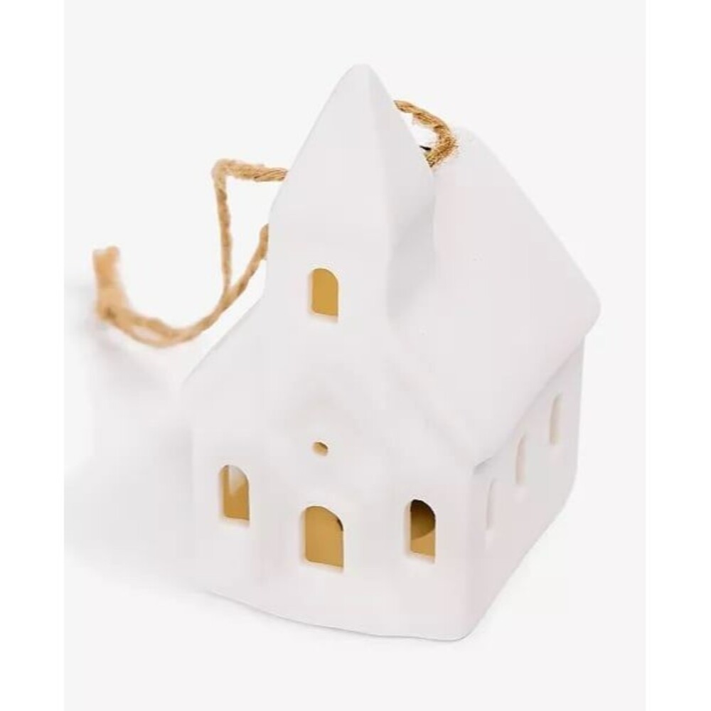 Macy’s Holiday Lane Nordic Wonderland Ceramic House Ornament